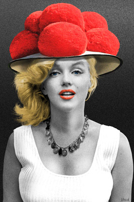 Schwarzwaelder-Bollenhutbild-Marilyn-Monroe-struktur