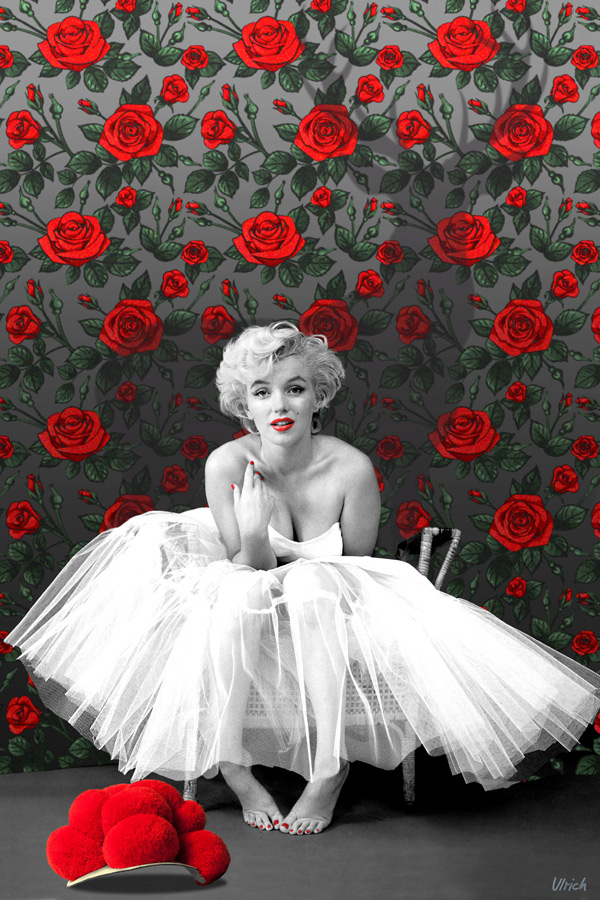 Marilyn mit Rosen von Ulrich